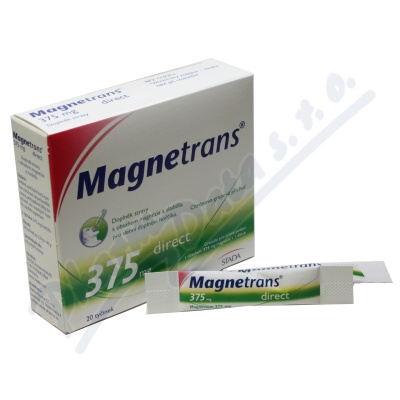 Magnetrans 375mg 20 tyčinek granulátu