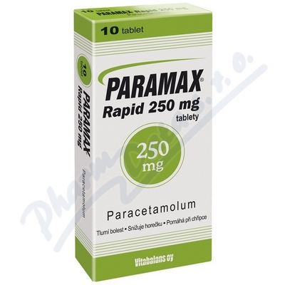 Paramax Rapid 250mg por.tbl.nob.10x250mg