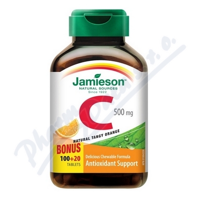 JAMIESON Vitamín C 500mg pomeranč cucací tbl.120