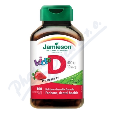 JAMIESON Vitamín D3 Kids jahoda cucací tbl.100