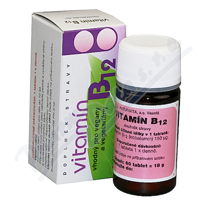 NATURVITA Vitamín B12 tbl.60