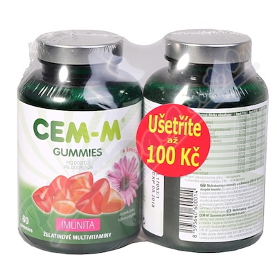 CEM-M gummies Imunita tbl.60+60 AKCE 100 Kč sleva