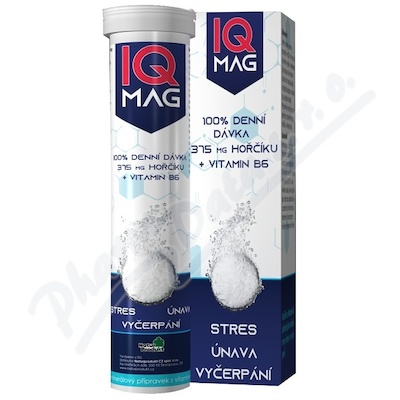 IQ Mag 375mg hořčíku+vit.B6 šum.tbl.20