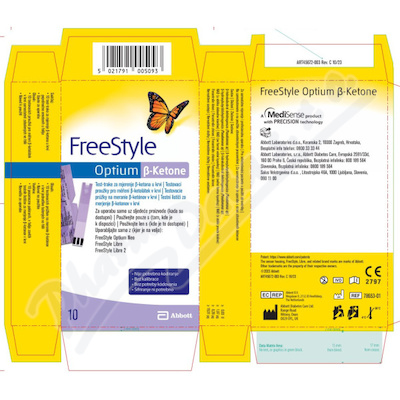 FreeStyle Optium beta-ketone 10ks