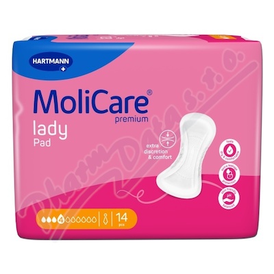 MoliCare lady inkontinenční vložky 4 kapky 14ks