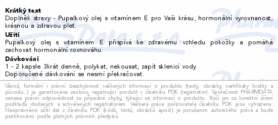 Pupalka s vitamínem E cps.60