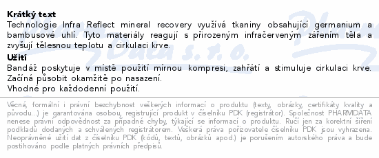 Pulsaar Active bandáž na kotník s bambus.uhl.vel.S