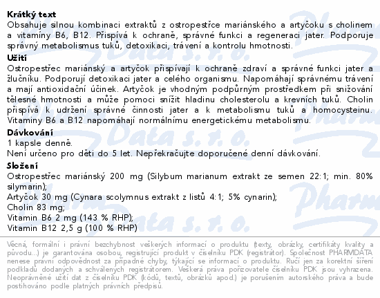 NatureVia Ostropestřec LipoAktiv cps.60