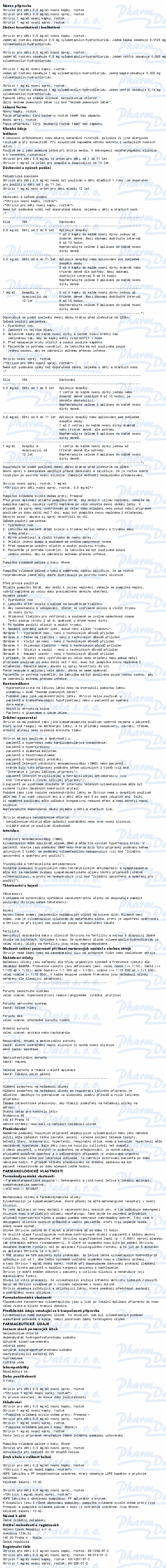 Otrivin pro děti 0.5mg/ml nas.gtt.sol.1x10ml
